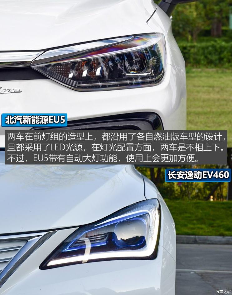 400km的较量北汽新能源eu5对比逸动ev