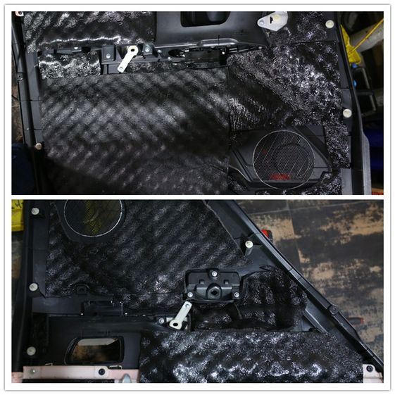 嘉兴汽车帕杰罗胎噪和风噪处理前后对比降噪效果特别明显