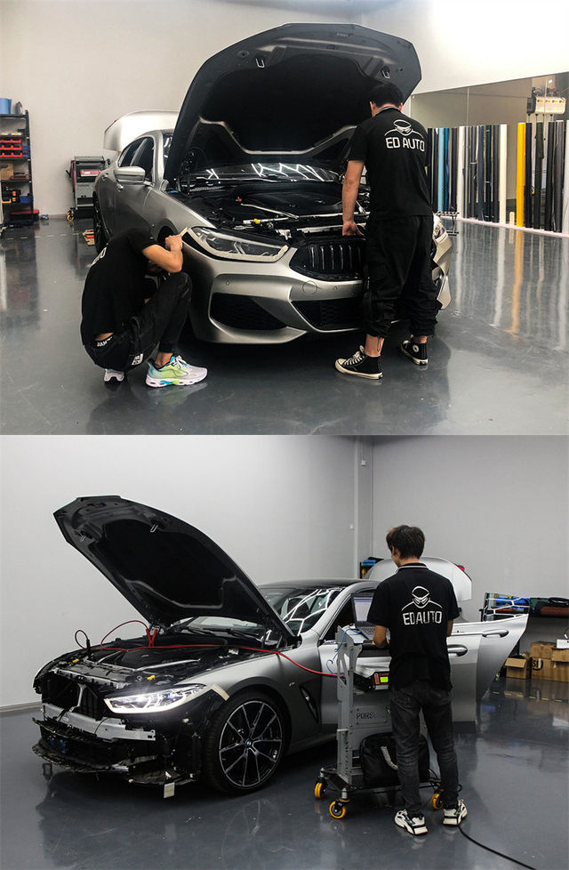 为安全驾驶护航 杭州宝马8系升级accpro 夜视系统 始发车