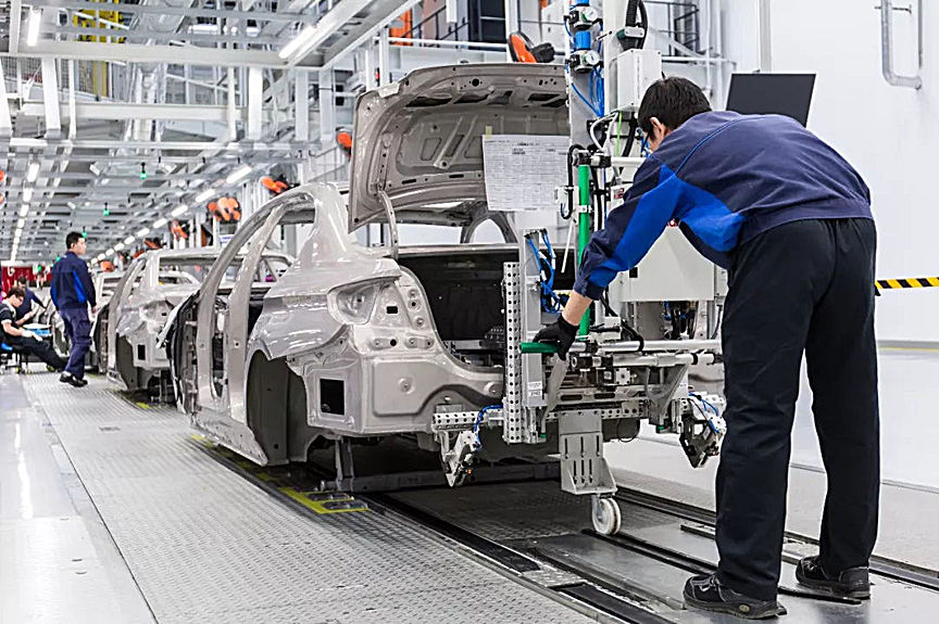 全新bmw 5系插混是如何通过柔性生产线制造出来的?-水滴汽车