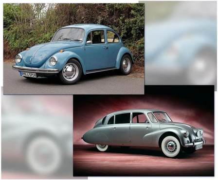 的第一款车-甲壳虫,就因为它模仿了早于它诞生的捷克汽车tatra-太脱拉