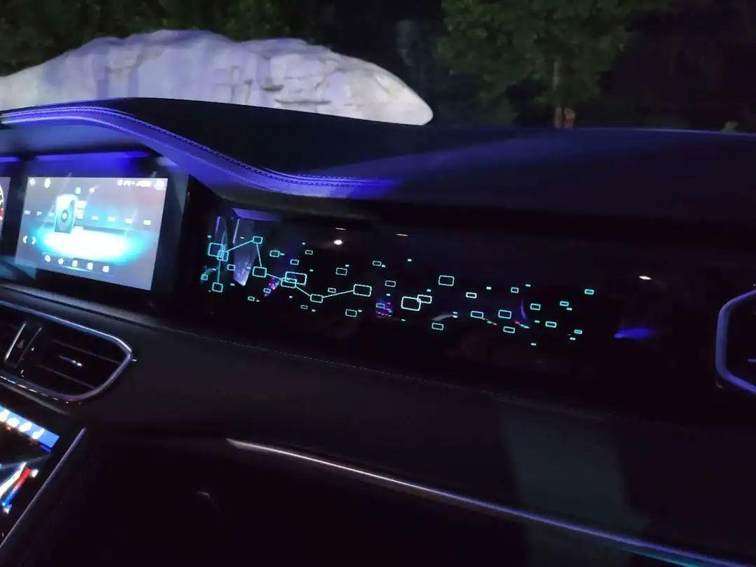 3英寸双联屏,配合超大的全景天窗,以及星空物语主题氛围灯,足以说上