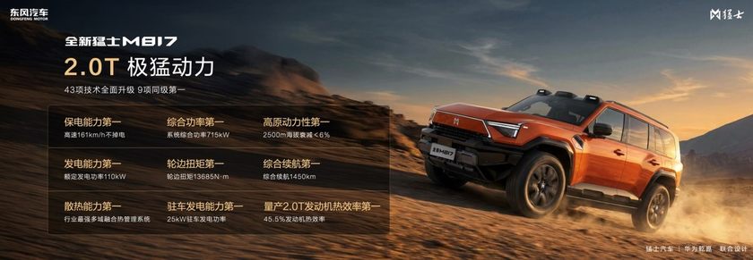 296项全方位进阶！全新猛士M817预售正式开启，37万起！
