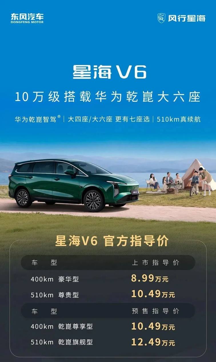 【E汽车】东风风行星海V6乾崑版开启预售